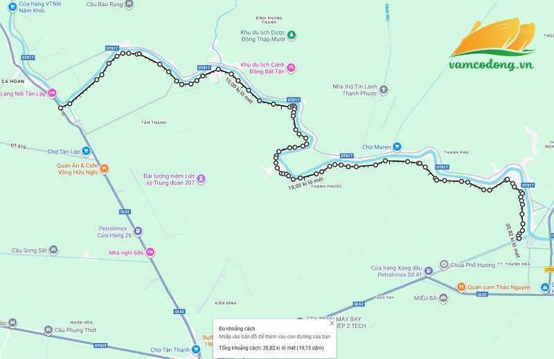 096.84.01 Hình vẽ vệ tinh đường liên huyện Mộc Hóa Thạnh Hóa